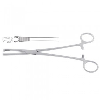 Jacobs Tenaculum Forcep 2 x 2 Teeth Stainless Steel, 21 cm - 8 1/4"